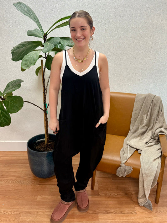 Black Wide Leg Jumpsuit