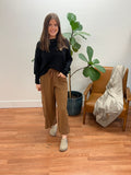 Cocoa Raw Hem Pants