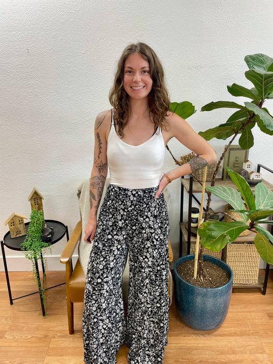 Ditsy Tiered Pants
