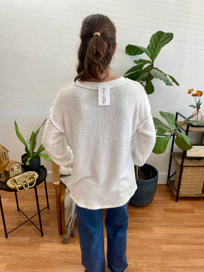 White Cozy Sweater