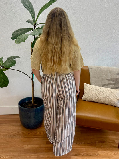Earth Stripes & Pompons Pants