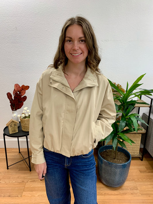 Khaki Bomber Jacket