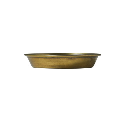 Brass Floral Metal Dish