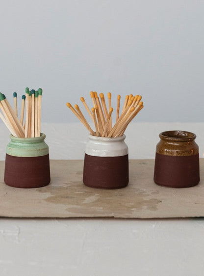 Stoneware Match Holder