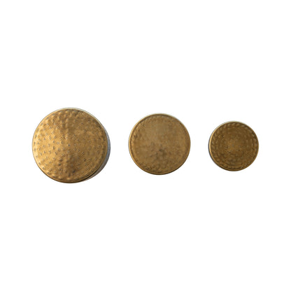 Hammered Gold Canisters