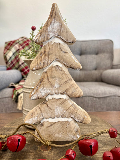 Tiered White Washed Tree