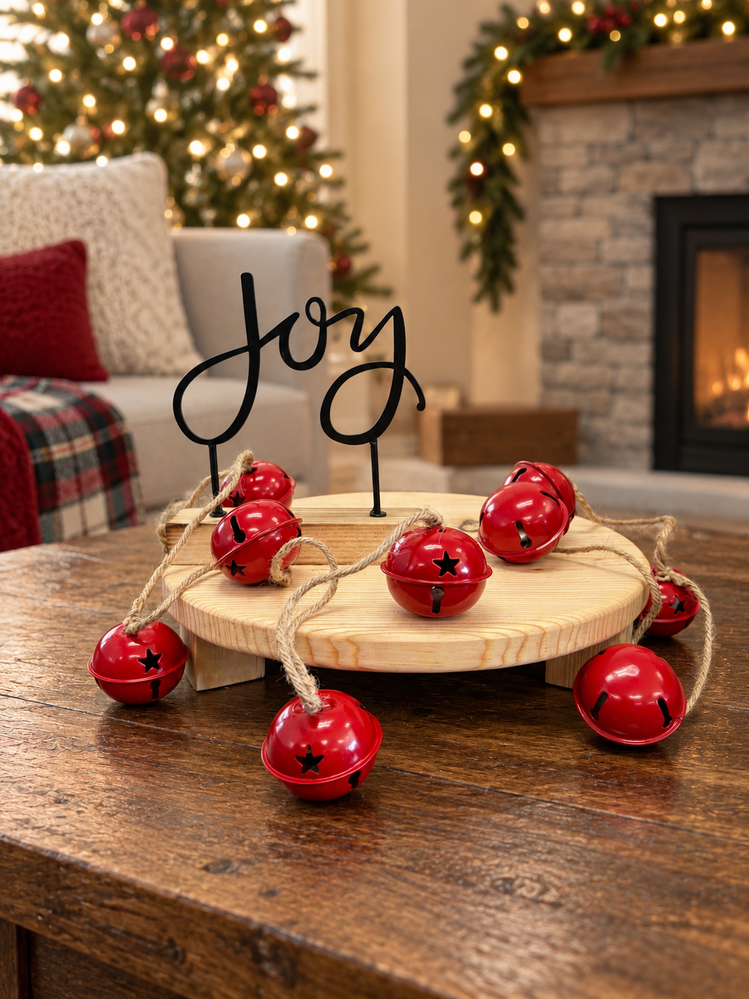 11” Handmade Pine Pedestal Tray Riser