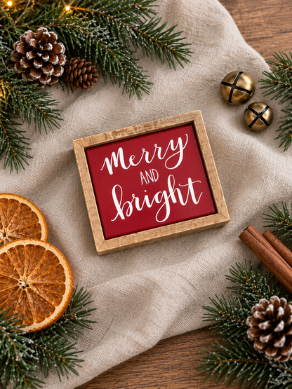 Mini Holiday Box Signs