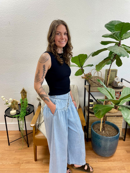 Risen Slouchy Lightweight Crop Pants