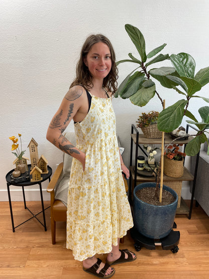 Yellow Floral Sundress