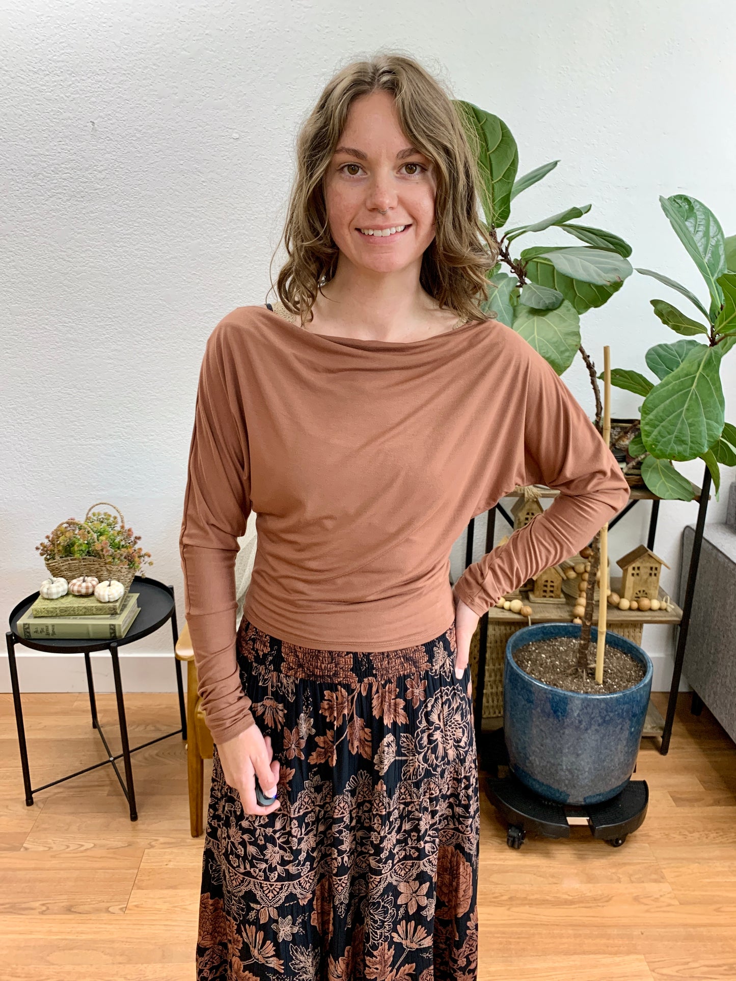 Nutshell Dolman Long Sleeve Top
