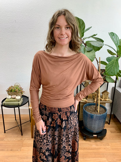 Nutshell Dolman Long Sleeve Top