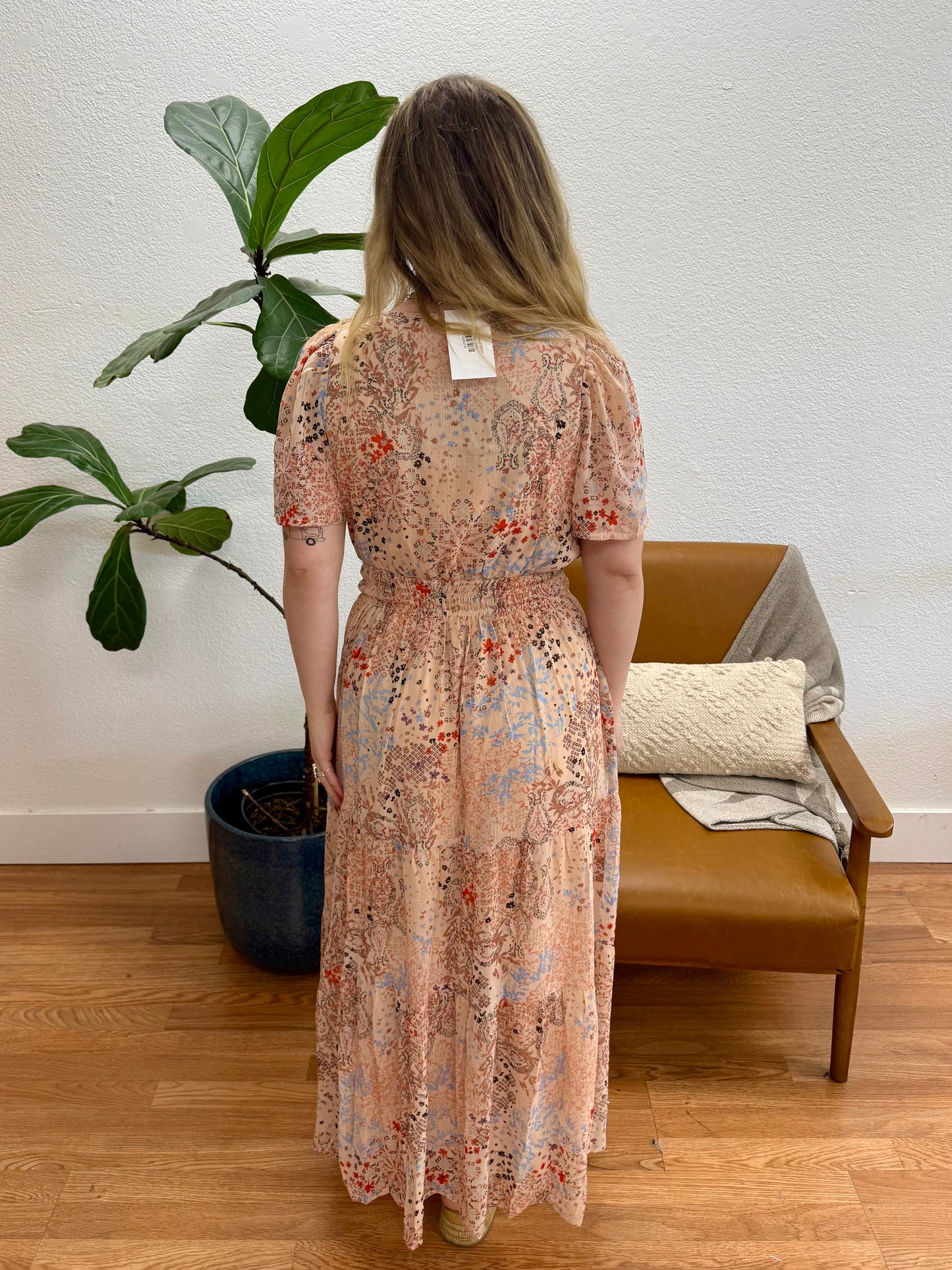Blush Floral Dress