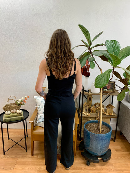 Black Casual Jumpsuit