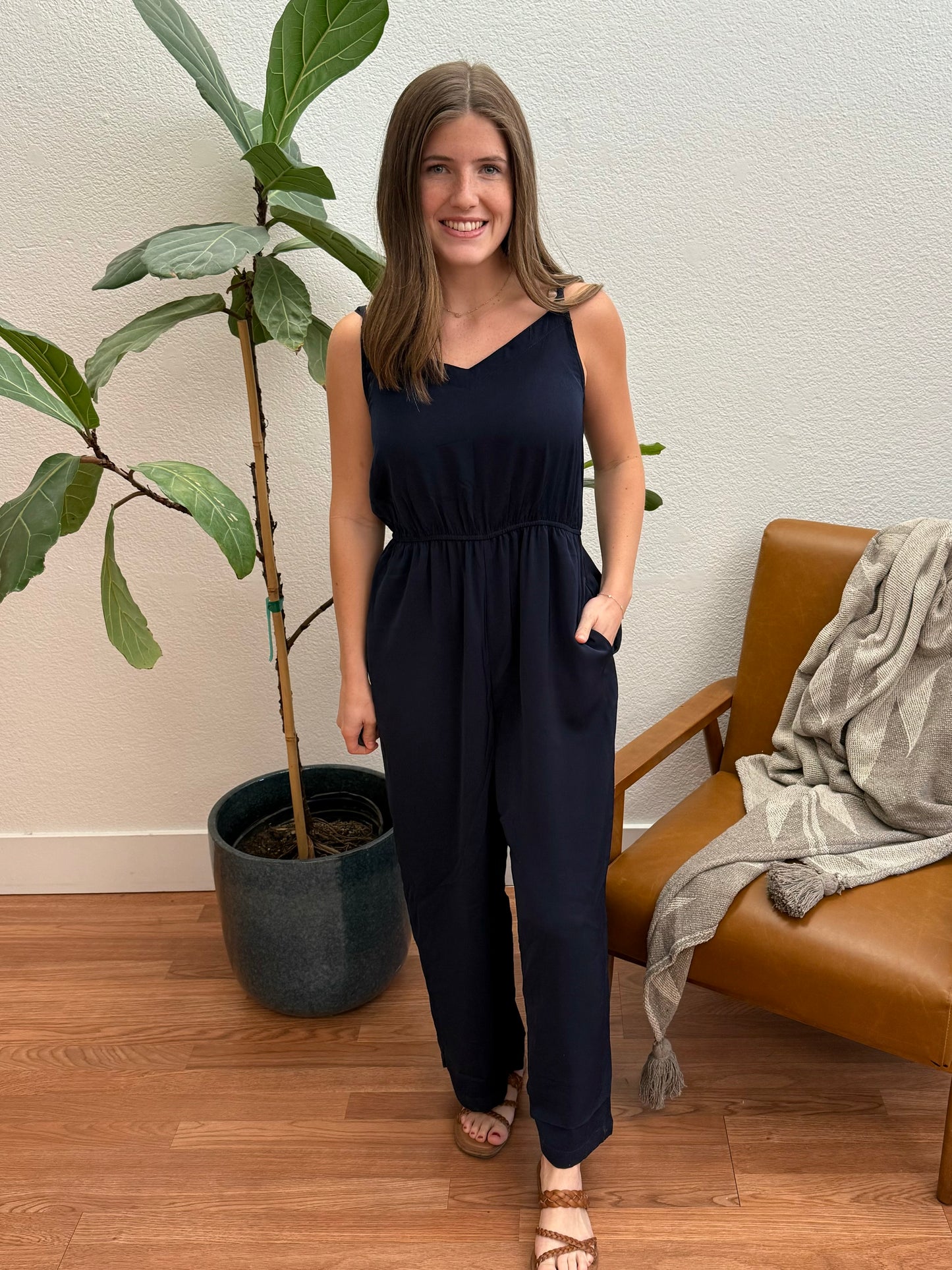 Midnight Wide Leg Jumpsuit