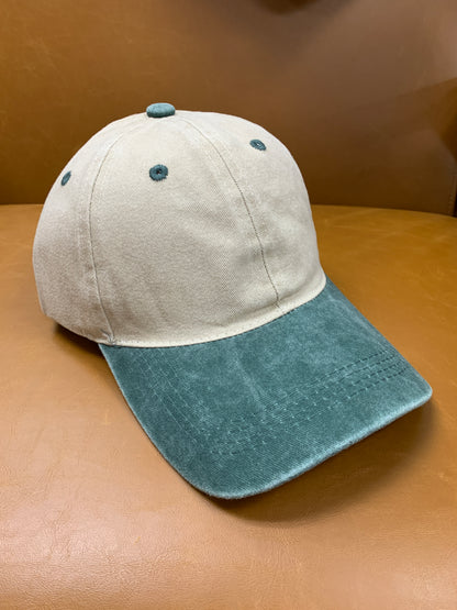 Two Toned Washed Ballcap