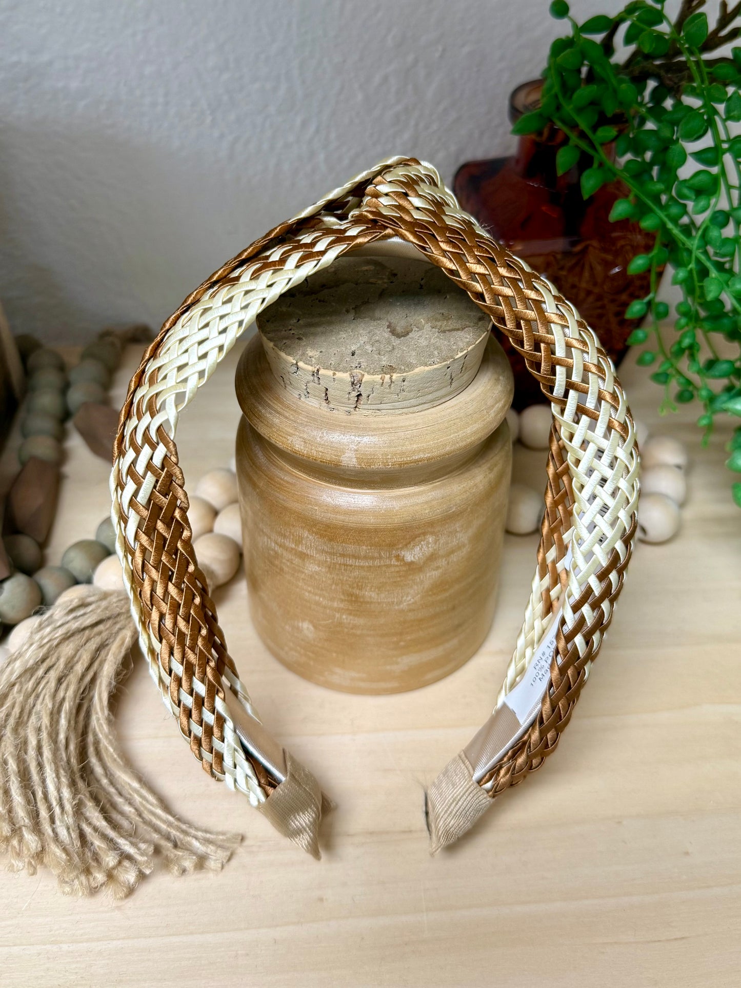 Brown Woven Headband
