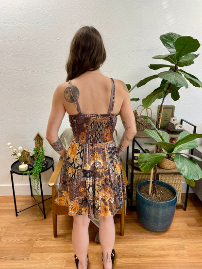 Sunset Patchwork Sundress