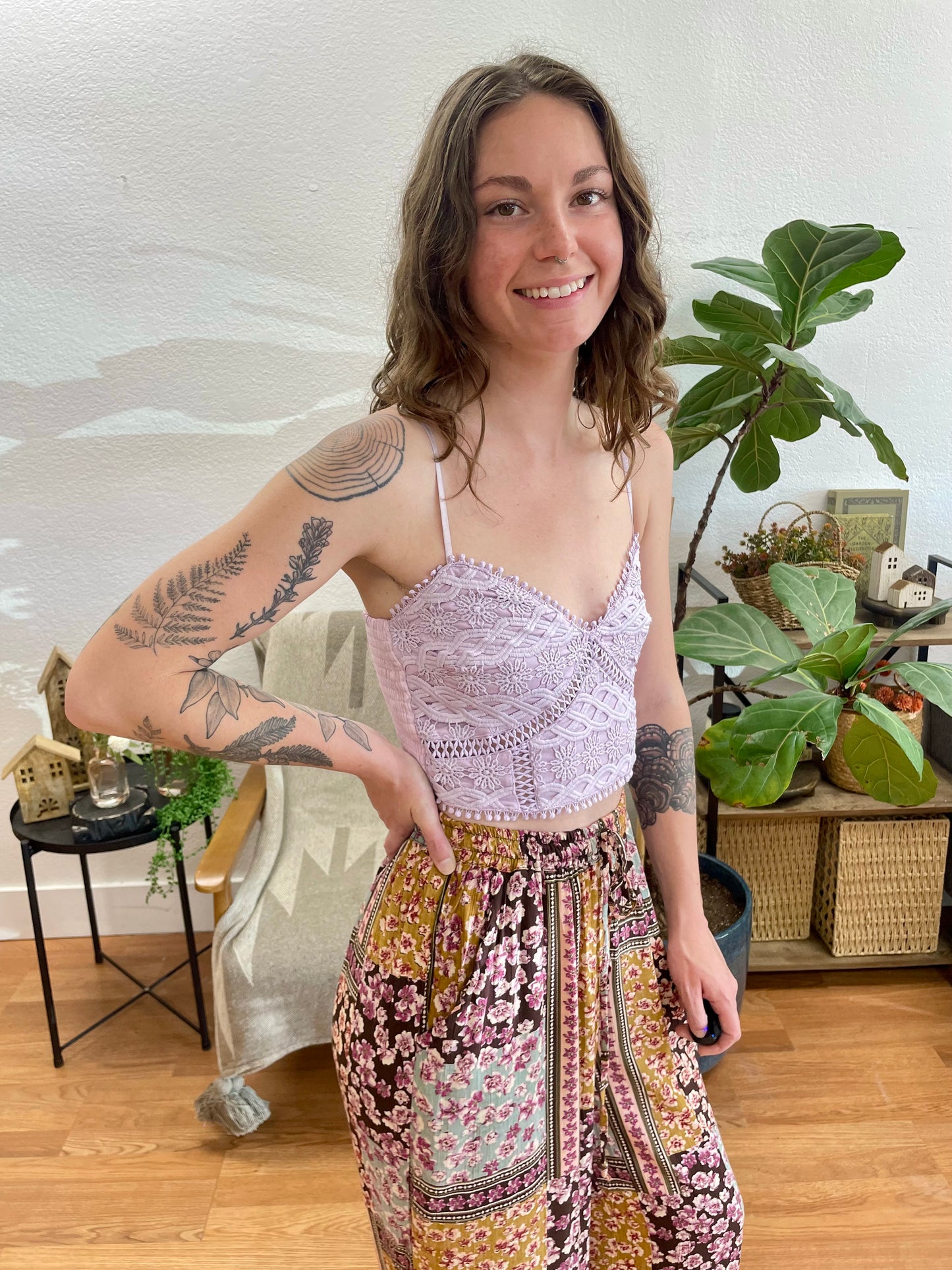 Mauve Crochet Bralette