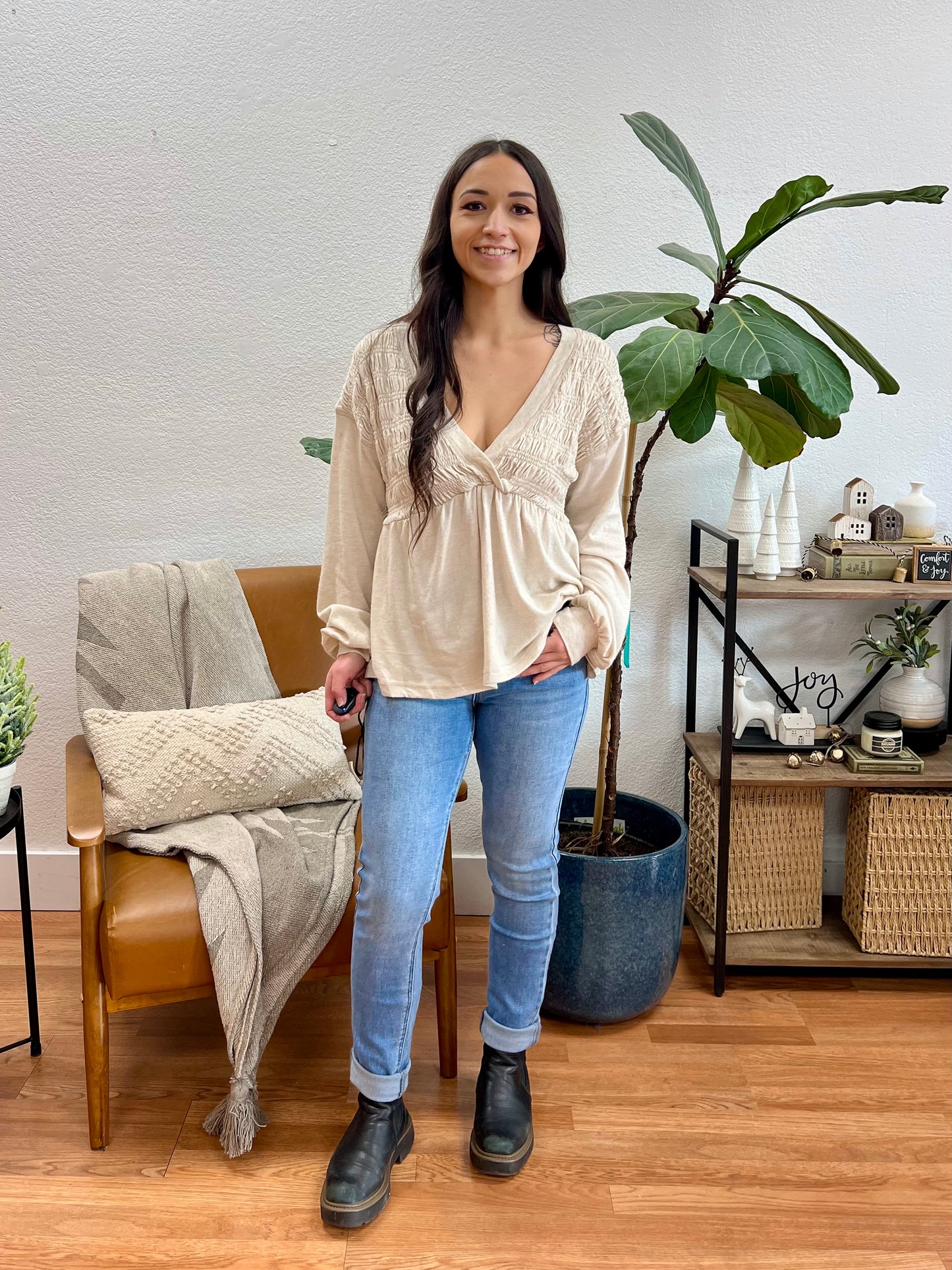 Mica Glacial Blue High Rise Skinny Leg Jeans