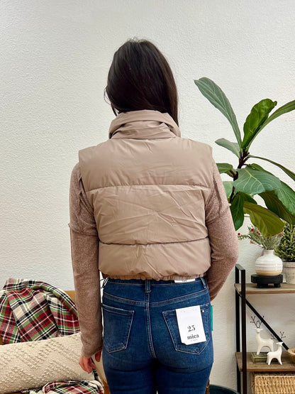 Taupe  Puffer Vest