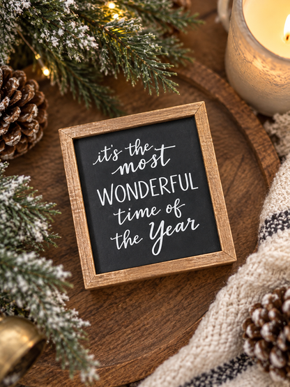 Mini Holiday Box Signs