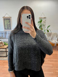 Black Brushed Dolman Sweater