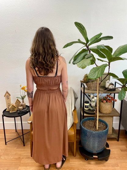 Nutshell Smocked Maxi Dress