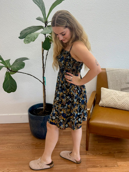 Black Smock Circle Sundress