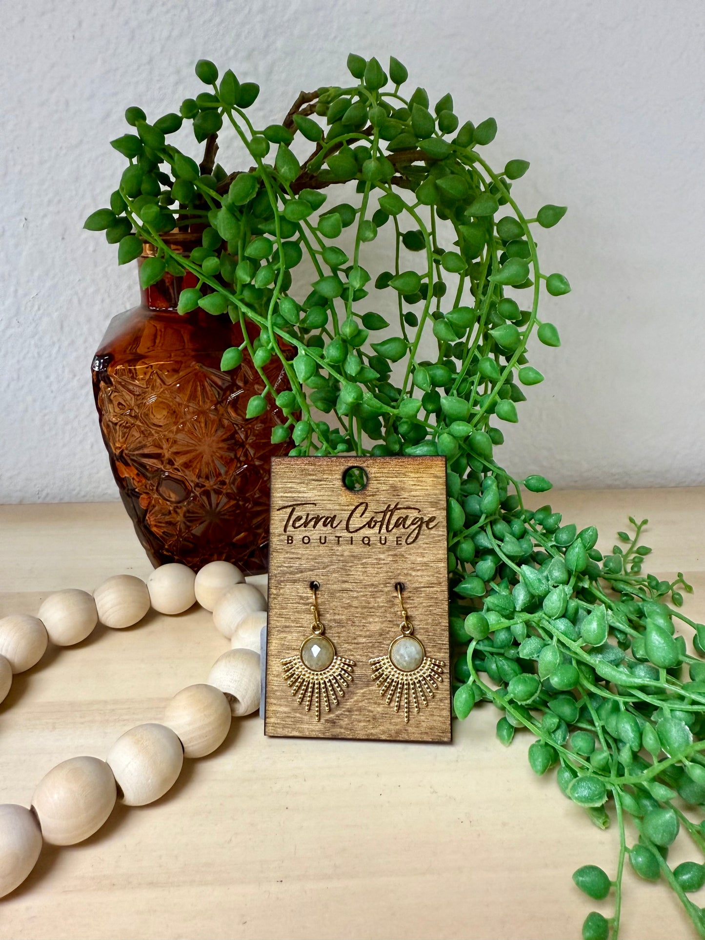 Antique Stone Earrings
