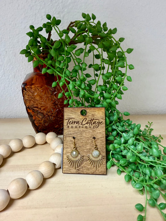 Antique Stone Earrings