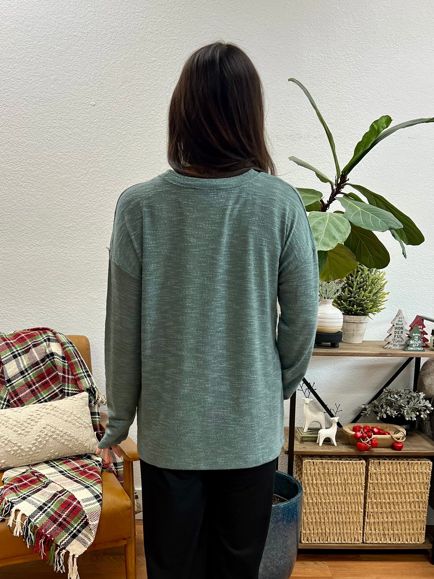 Jade Hacci Slub Long Sleeve