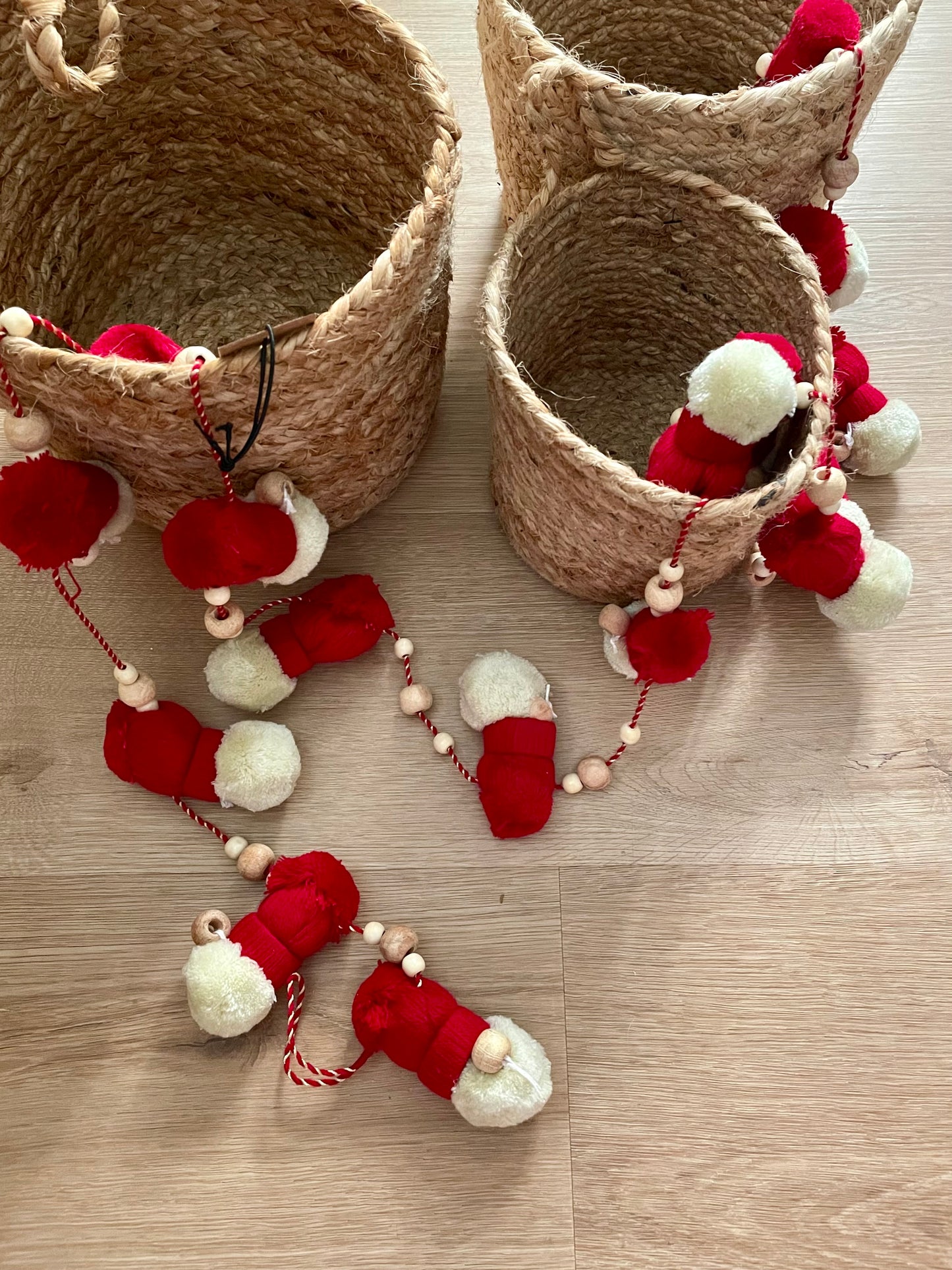 Acrylic & Cotton Gnome Garland