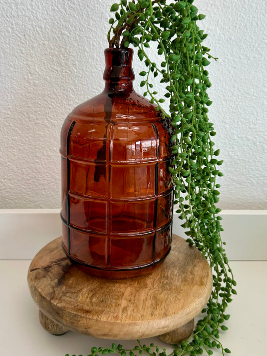 Amber Textured Bottle