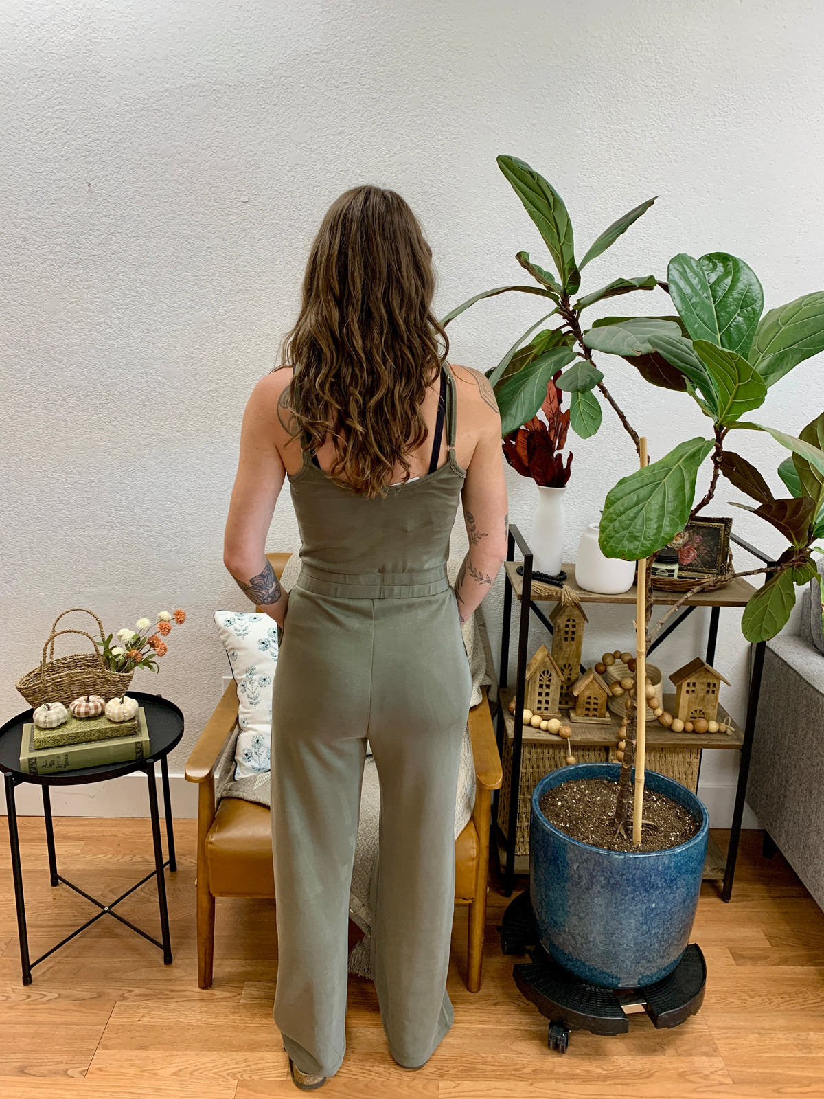 Olive Casual Jumpsuit