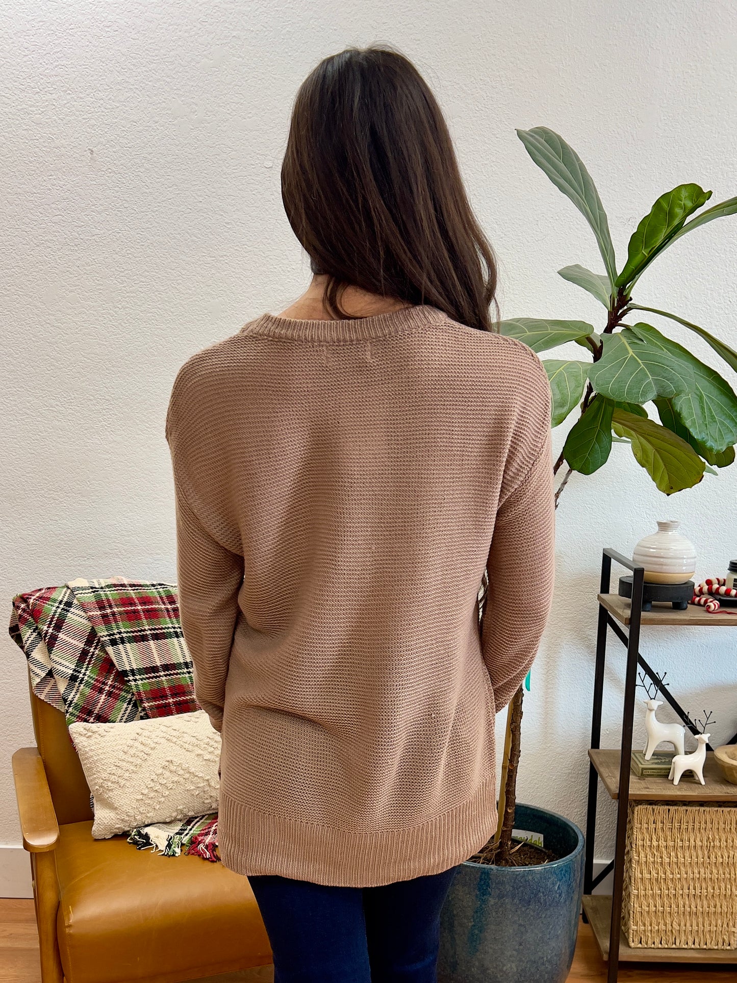 Coco Relaxed Basic Sweater - Terra Cottage
