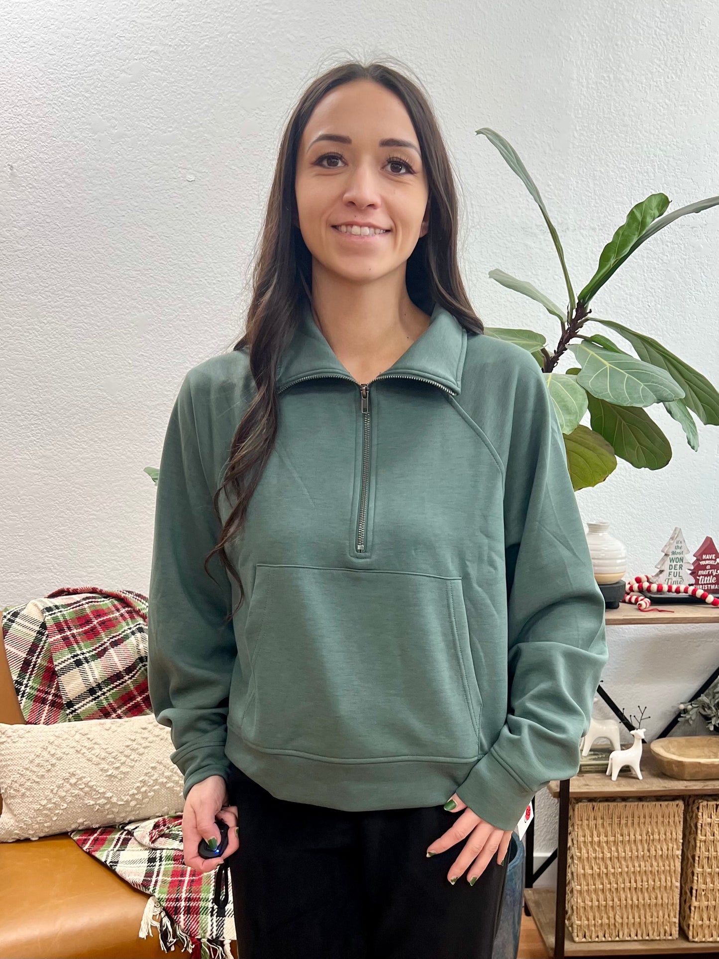 Forest Scuba Half Zip Pullover