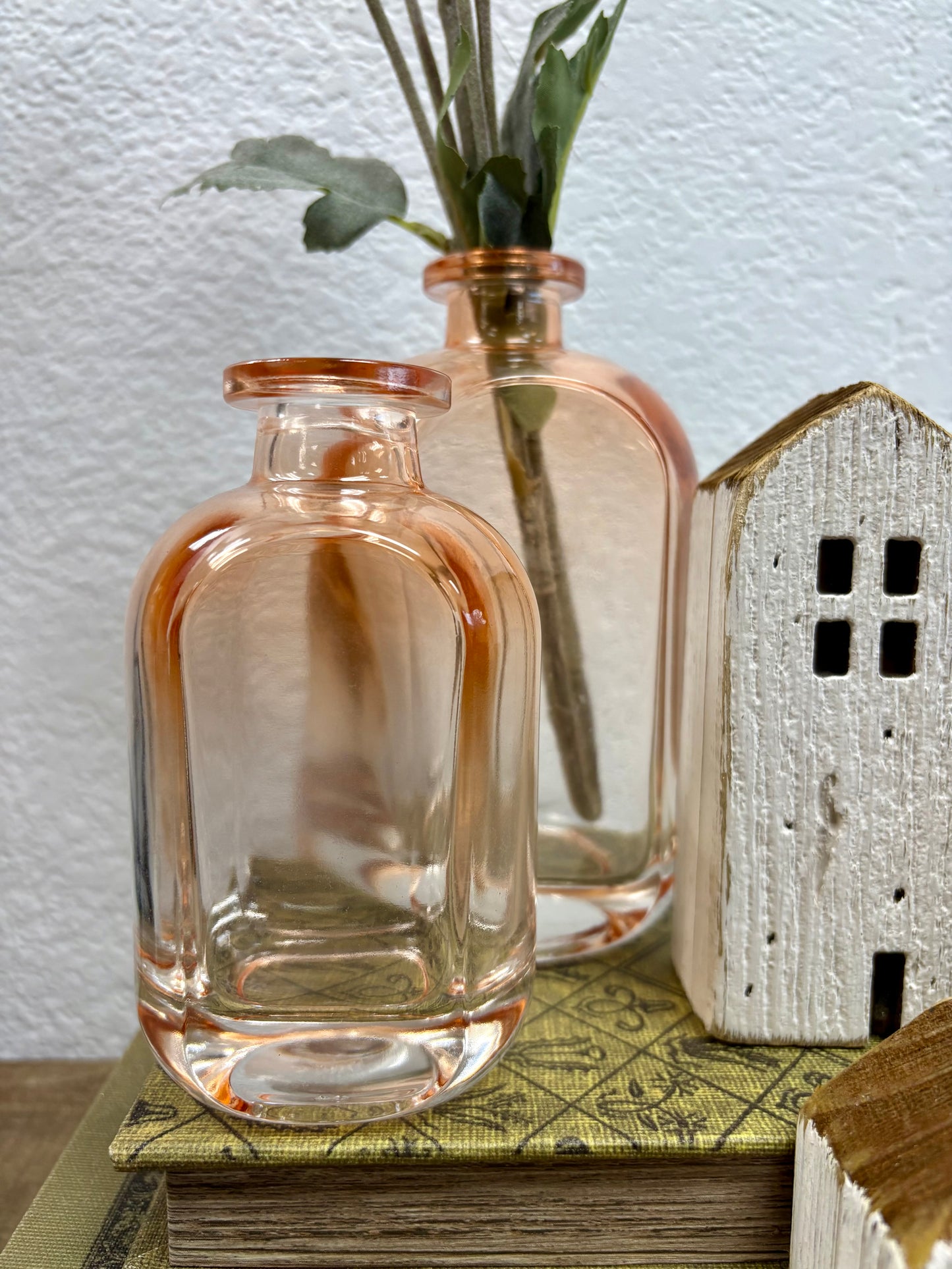 Gradient Glass Blush Bud Vase