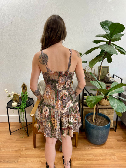 Safari Patchwork Sundress