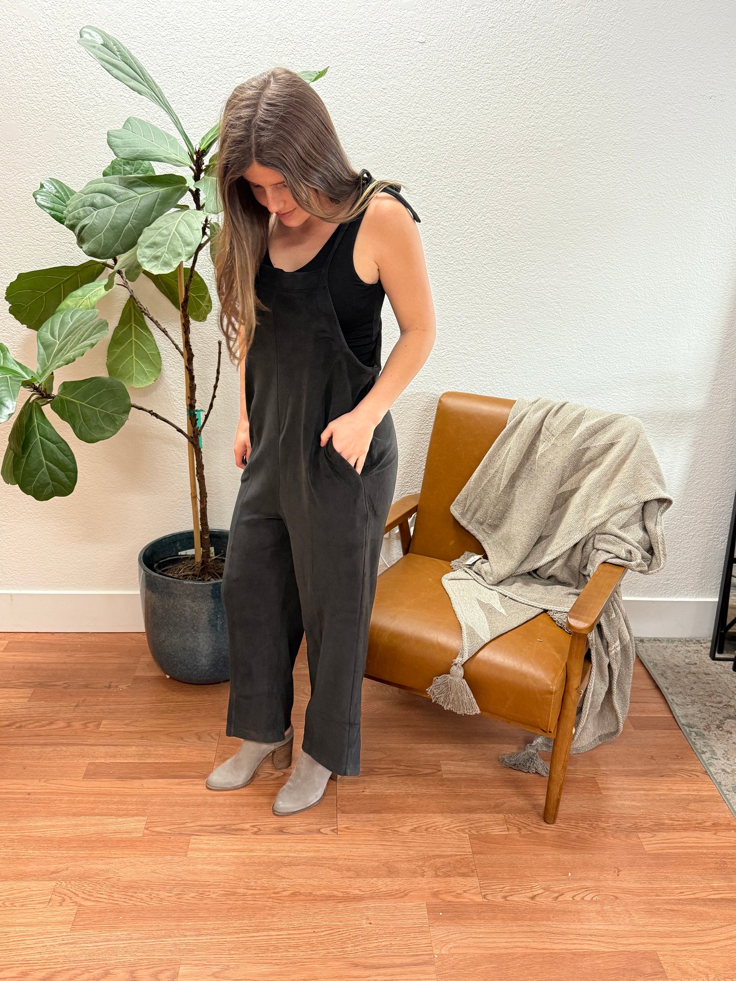 Black Fleece Baggy Jumpsuit