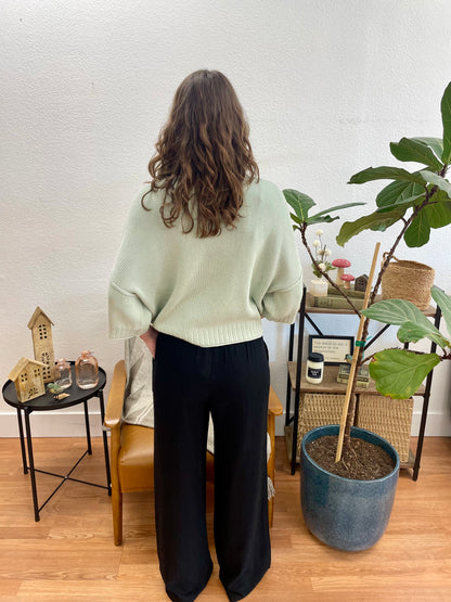 Black Linen Pants - Terra Cottage