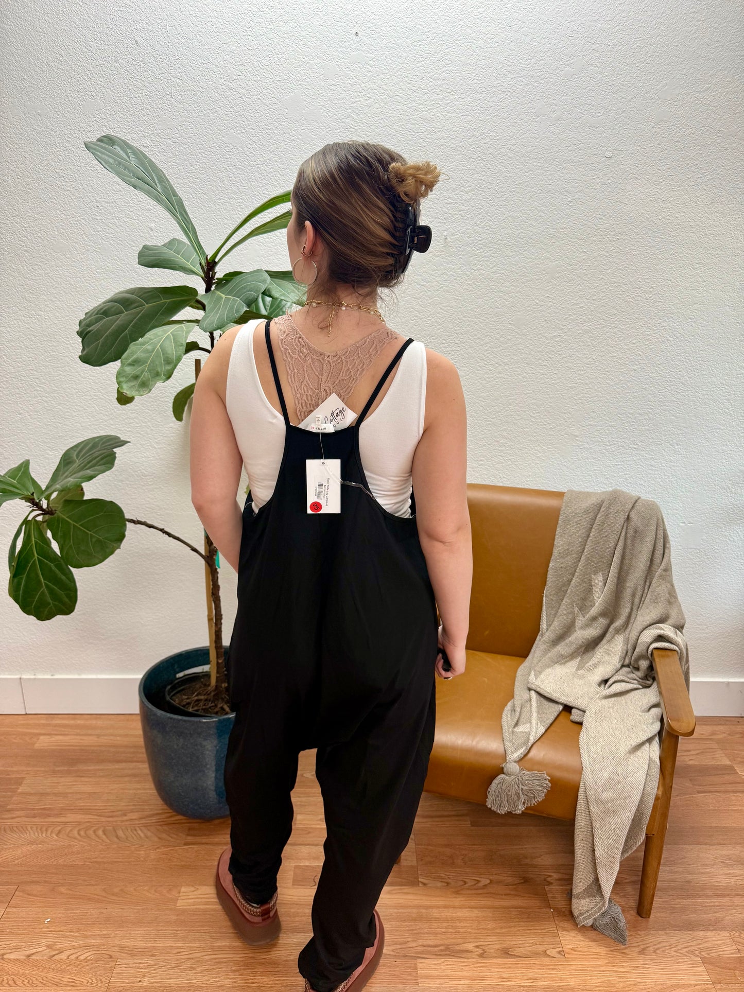 Black Wide Leg Jumpsuit