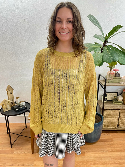 Sand Drop Shoulder Sweater - Terra Cottage