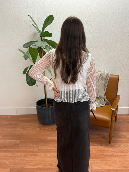 White Lace Blouse