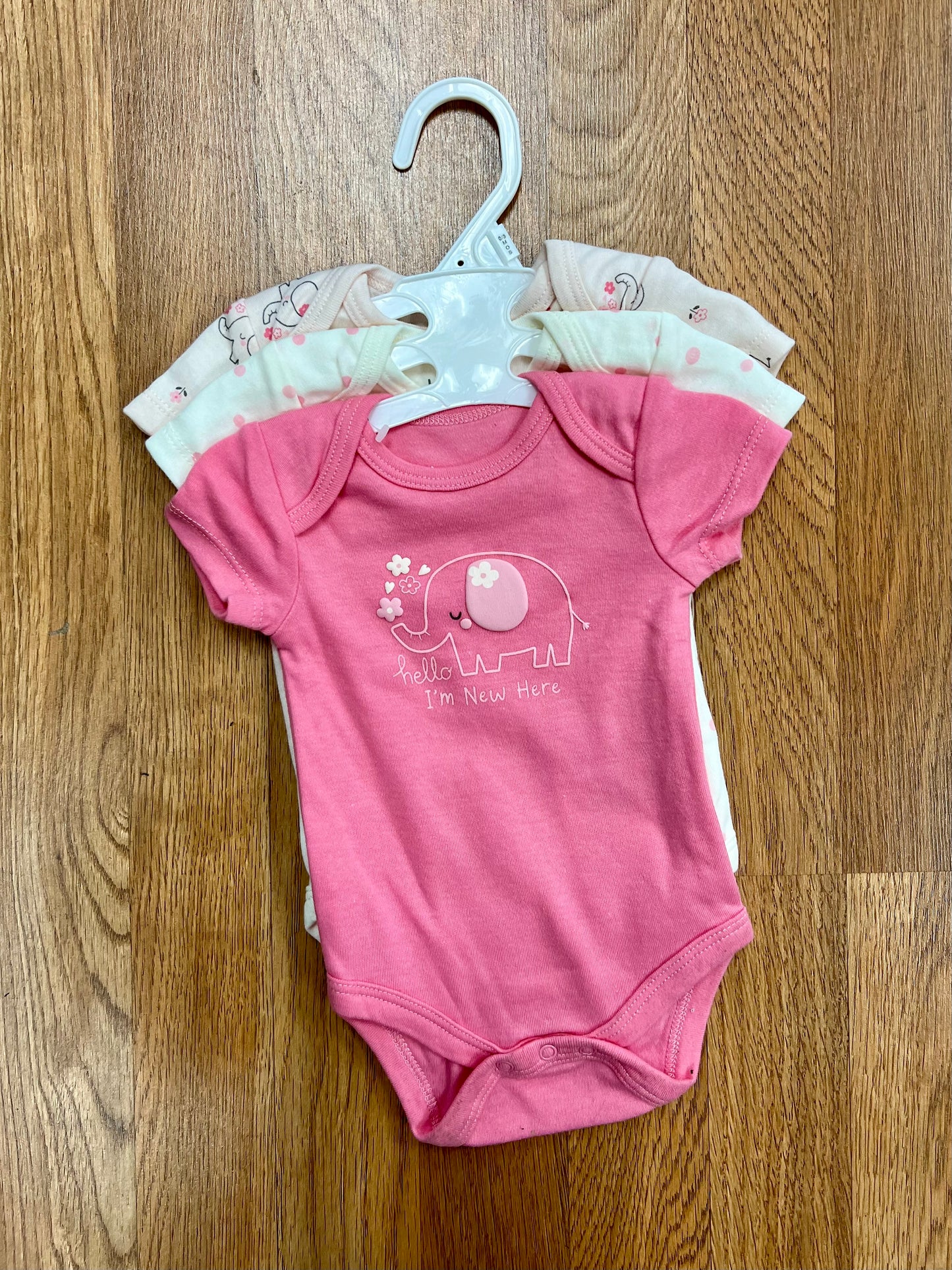 3 Pack Onesies-Love & Flower