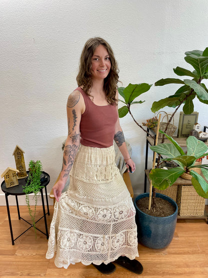 Lace Midi Skirt
