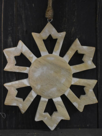 Mini Wooden Snowflake Trivet/Ornament