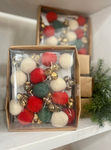 Wool and Jingle Bell Garland