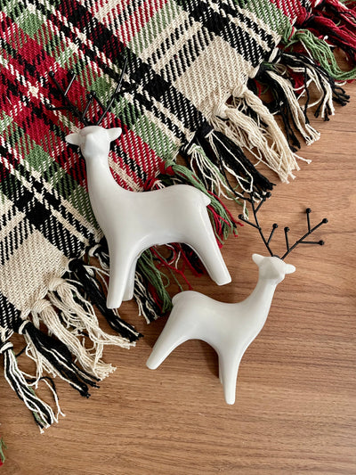 Black and White Deer - Terra Cottage