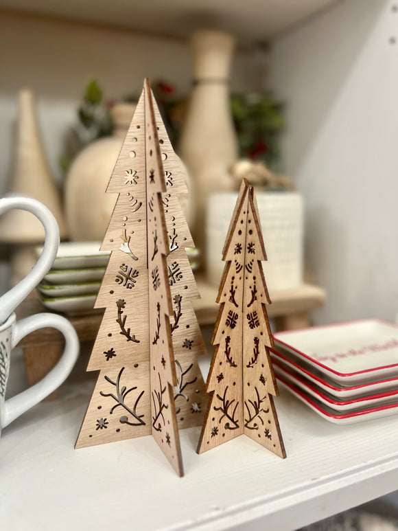 Wood Laser Cut Out Trees